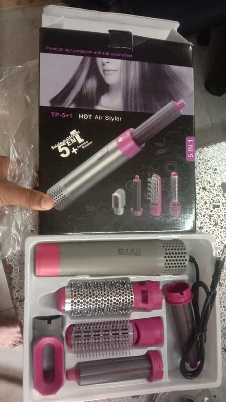 🔥 Tu cabello, tu estilo: transforma tu rutina con el Secador 5 en 1 de aire caliente 🔥