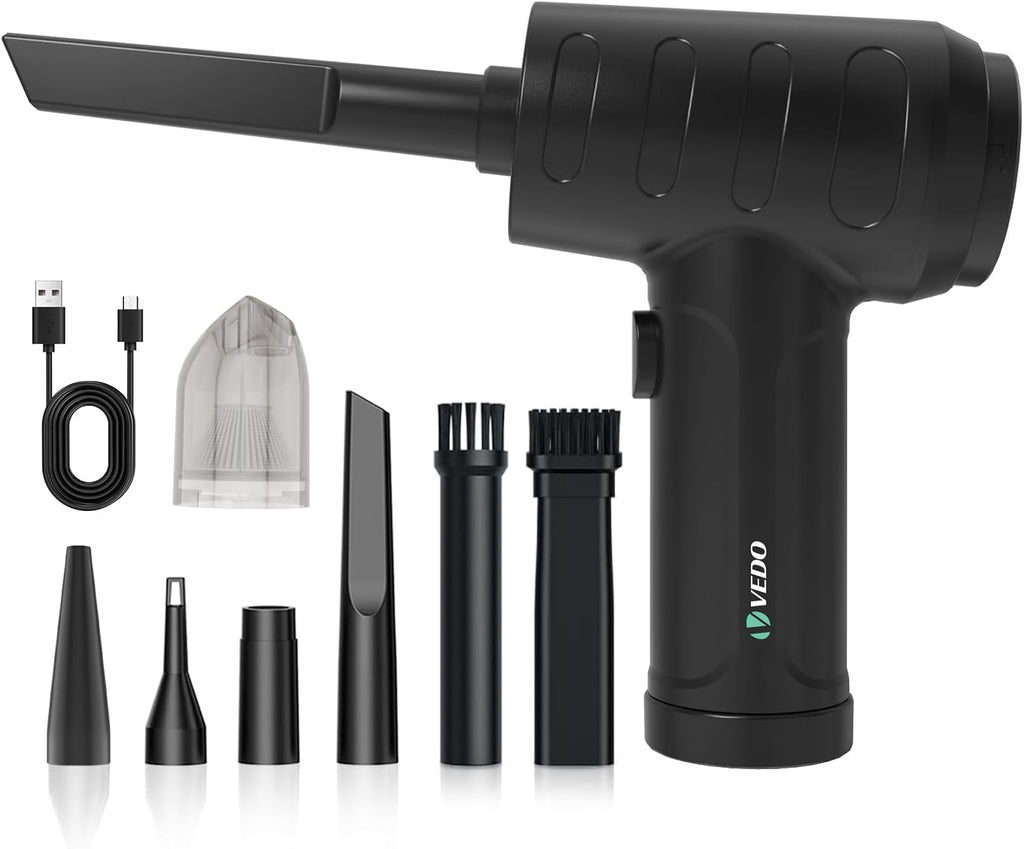 🌀 Soplador de Aire para PC / Aspiradora Inalámbrica Portátil – Limpieza para Carro, Oficina🍃