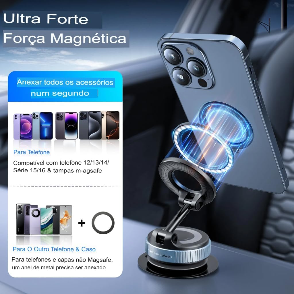🤳📳📱¡El Soporte Magnético 360° que No Se Cae!
